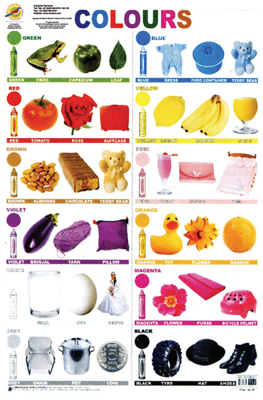 Chart: Dreamland Charts: Colours A1 ISBN/SKU: 9788184510515
