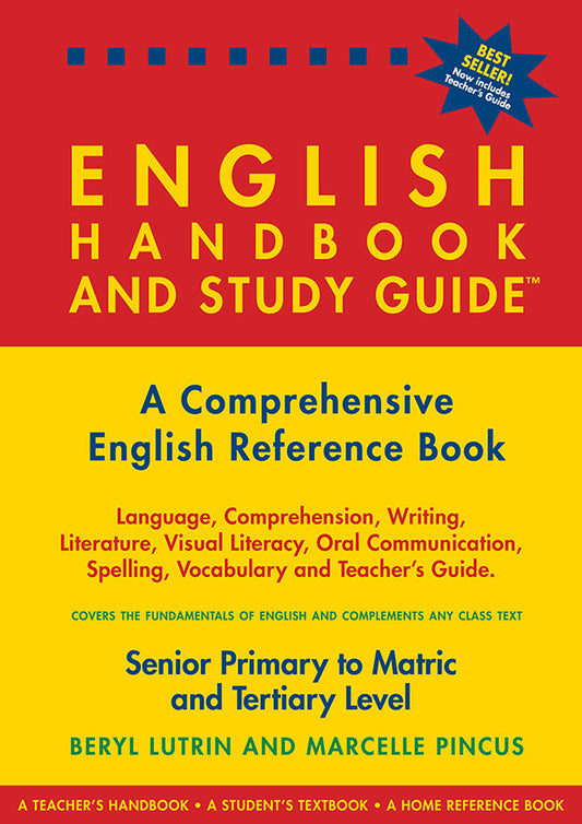 The English Handbook & Study Guide – Grades: 5 To 12 + Tertiary ISBN/SKU: 9780620325837
