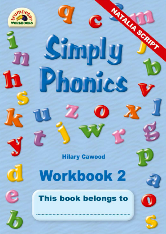 Simply Phonics - Workbook 2 (Natalia Script) ISBN/SKU: 9781920701000